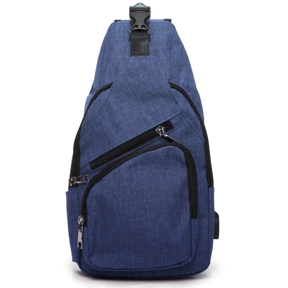 Other - Anti-theft daypack navy, USB charging, New with tags